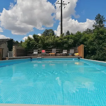 Maison Et Piscine En Bordure De Riviere Avec Parc Villa *
